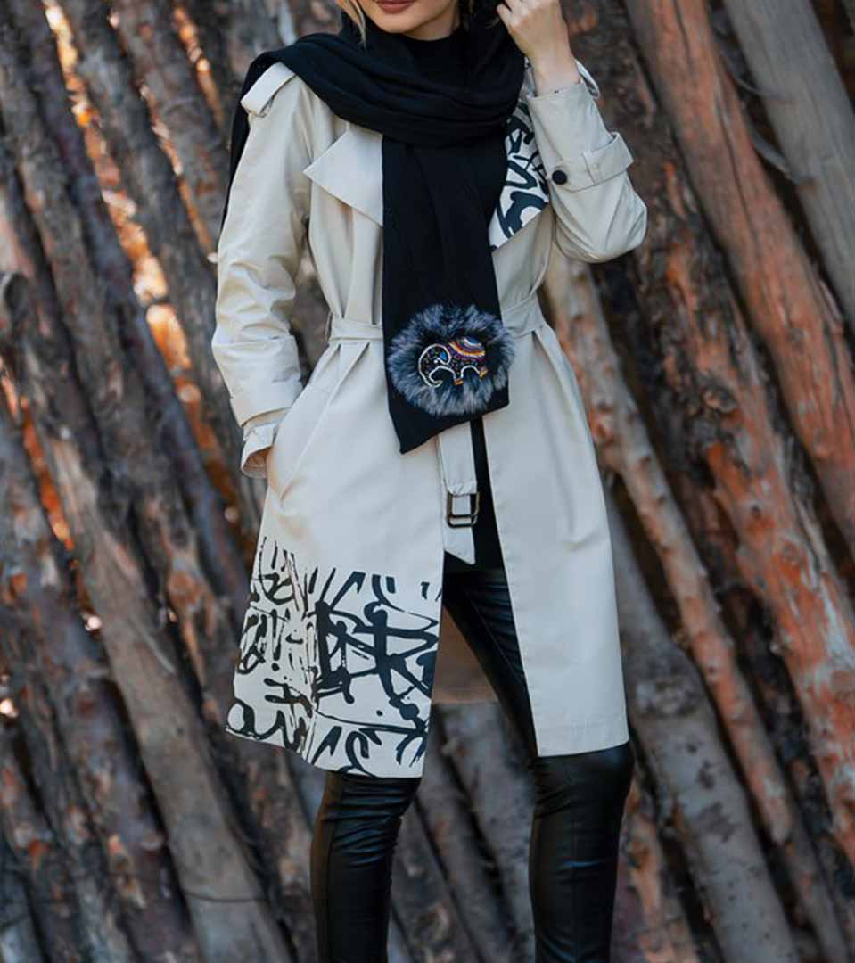 بارانی بلند 72074smart fashion