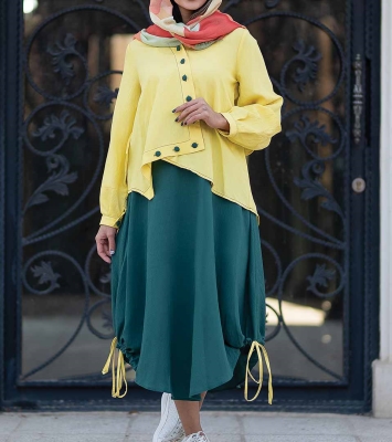 مانتو تونیکی دامن  72105