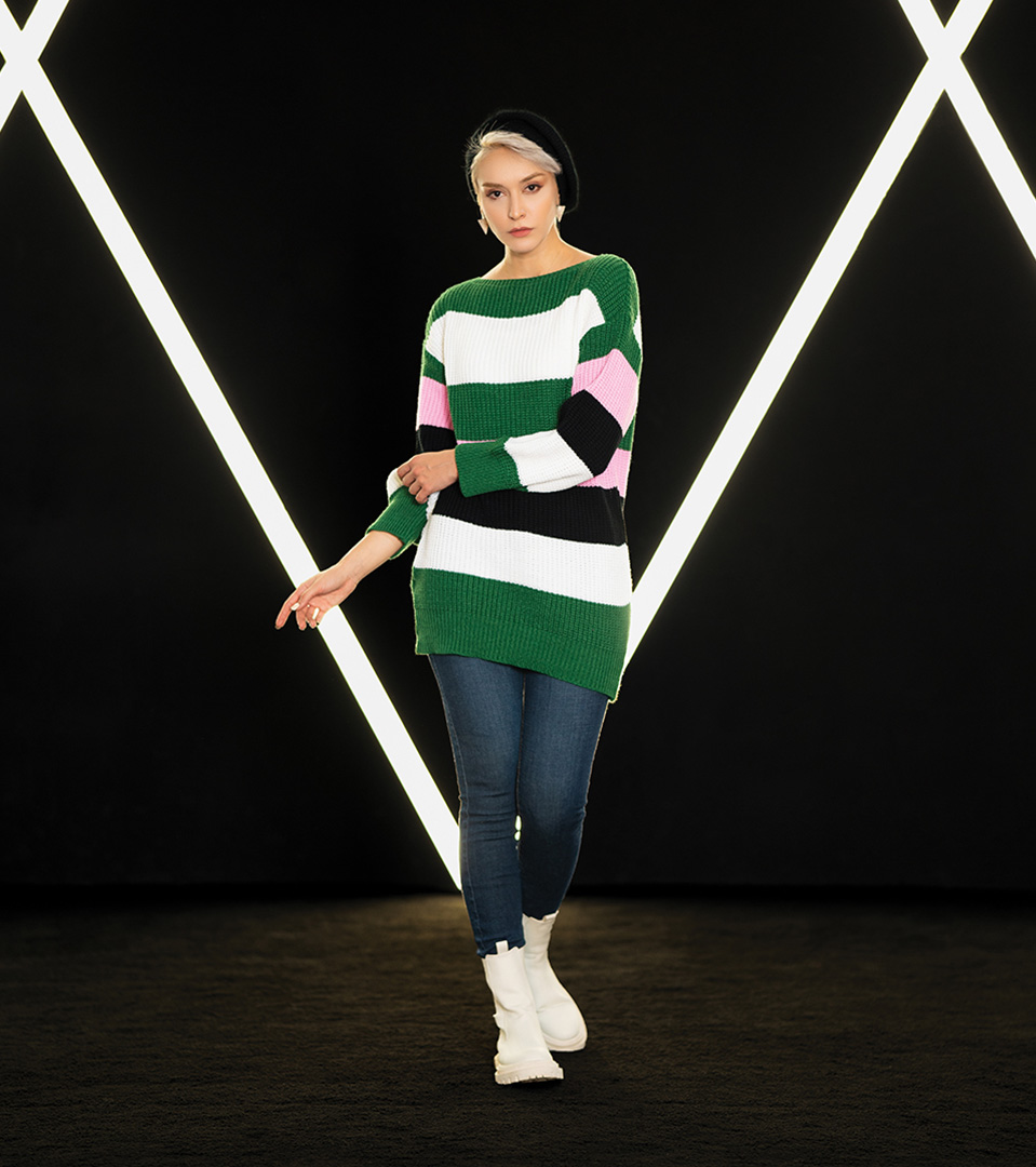 تونیک یقه اسکی بافت 00969