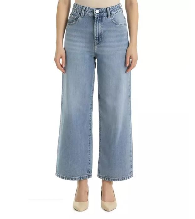 شلوار جین نیم بگ 