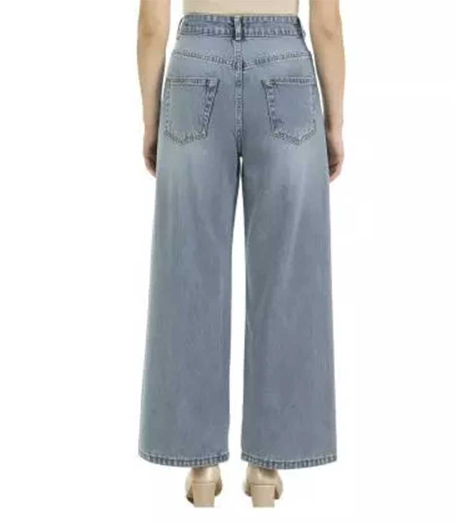 شلوار جین نیم بگ 