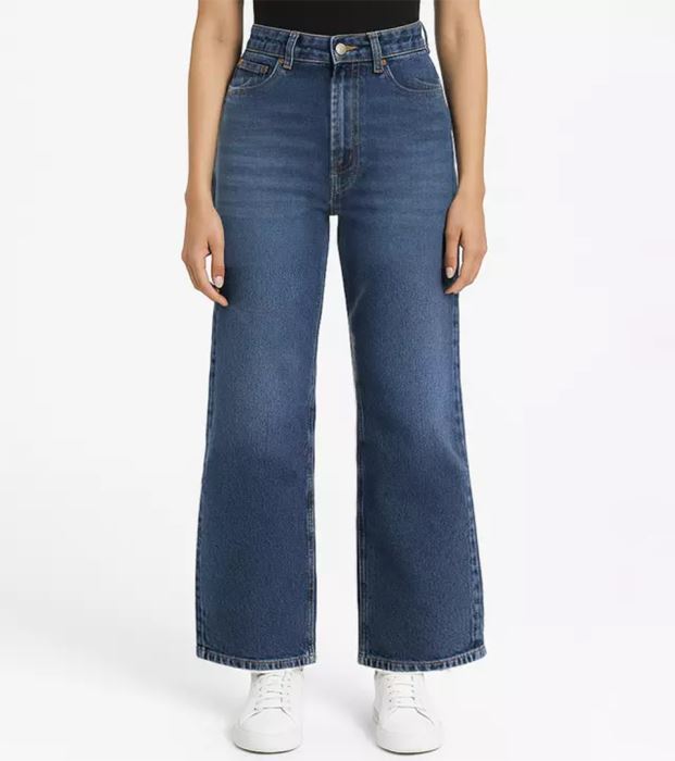 شلوار جین نیم بگ 