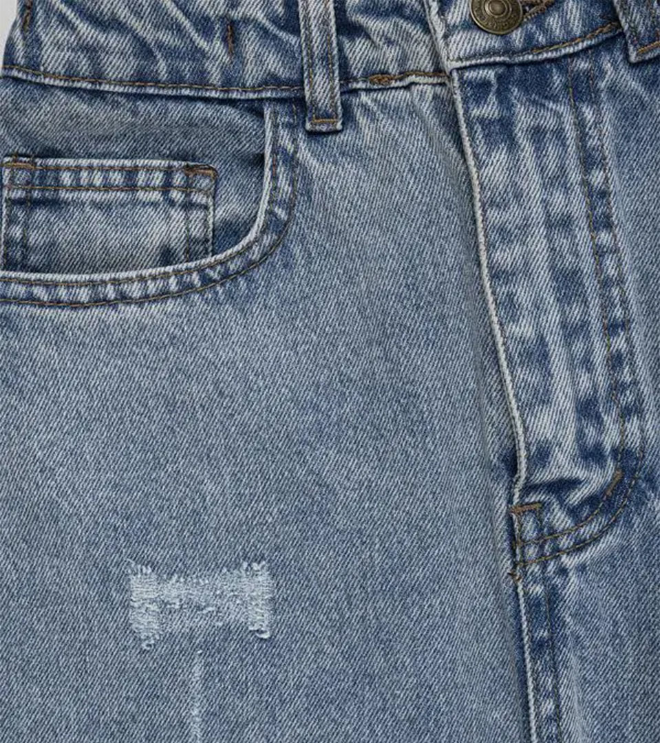 دامن جین پشت کش